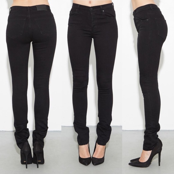 OAK Denim - Oak Black Standard Slim Skinny High Rise Jeans